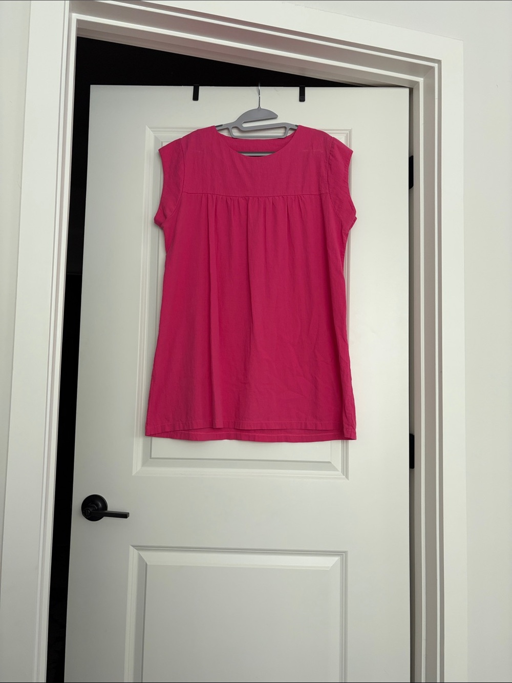 Bright Pink Cap Sleeve mini dress